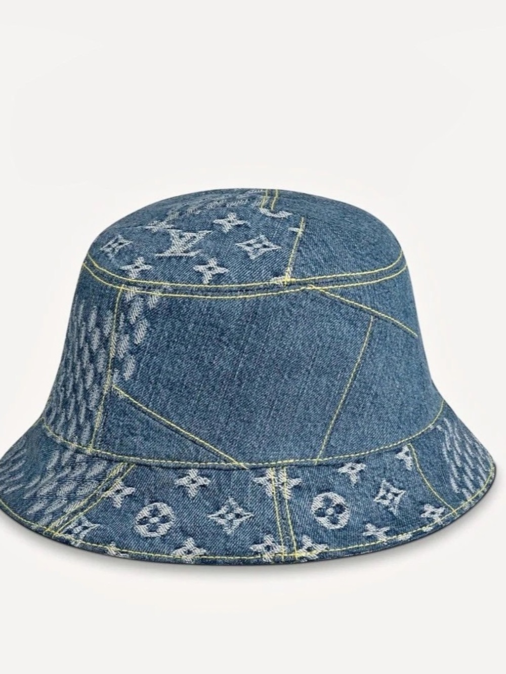 Louis Vuitton Monogram Essential Bucket Hat Blue